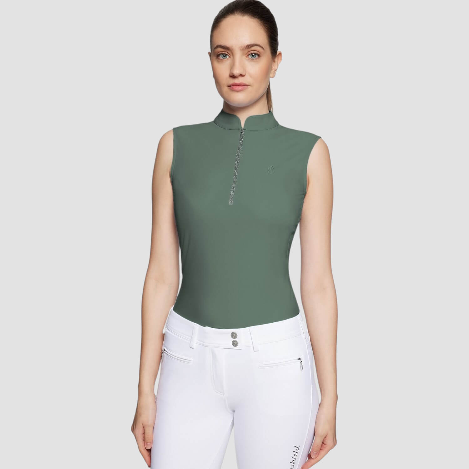 Samshield Training Polo Bruna Sleeveless Pistaccio