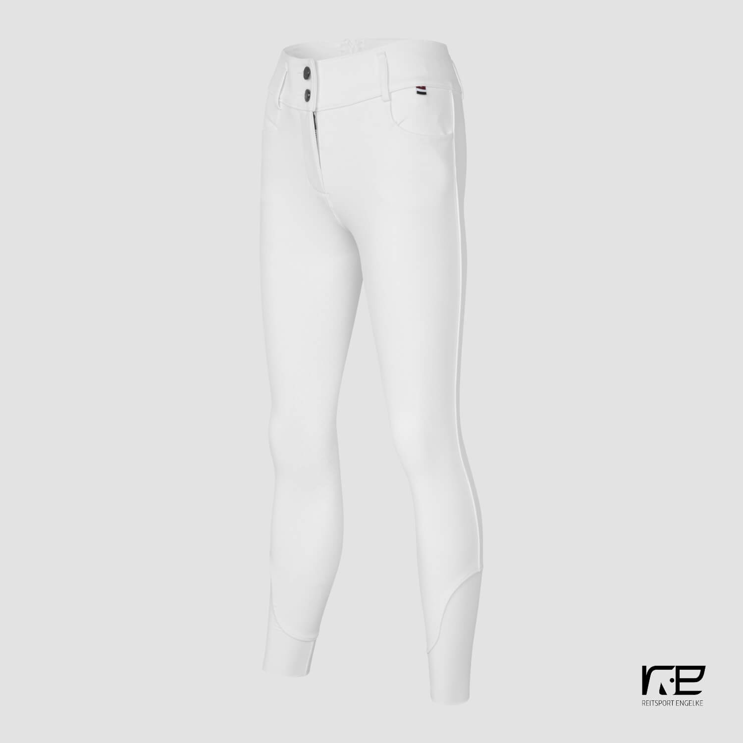 Kingsland KLKora Ladies H-Shape Fullgrip Reithose White