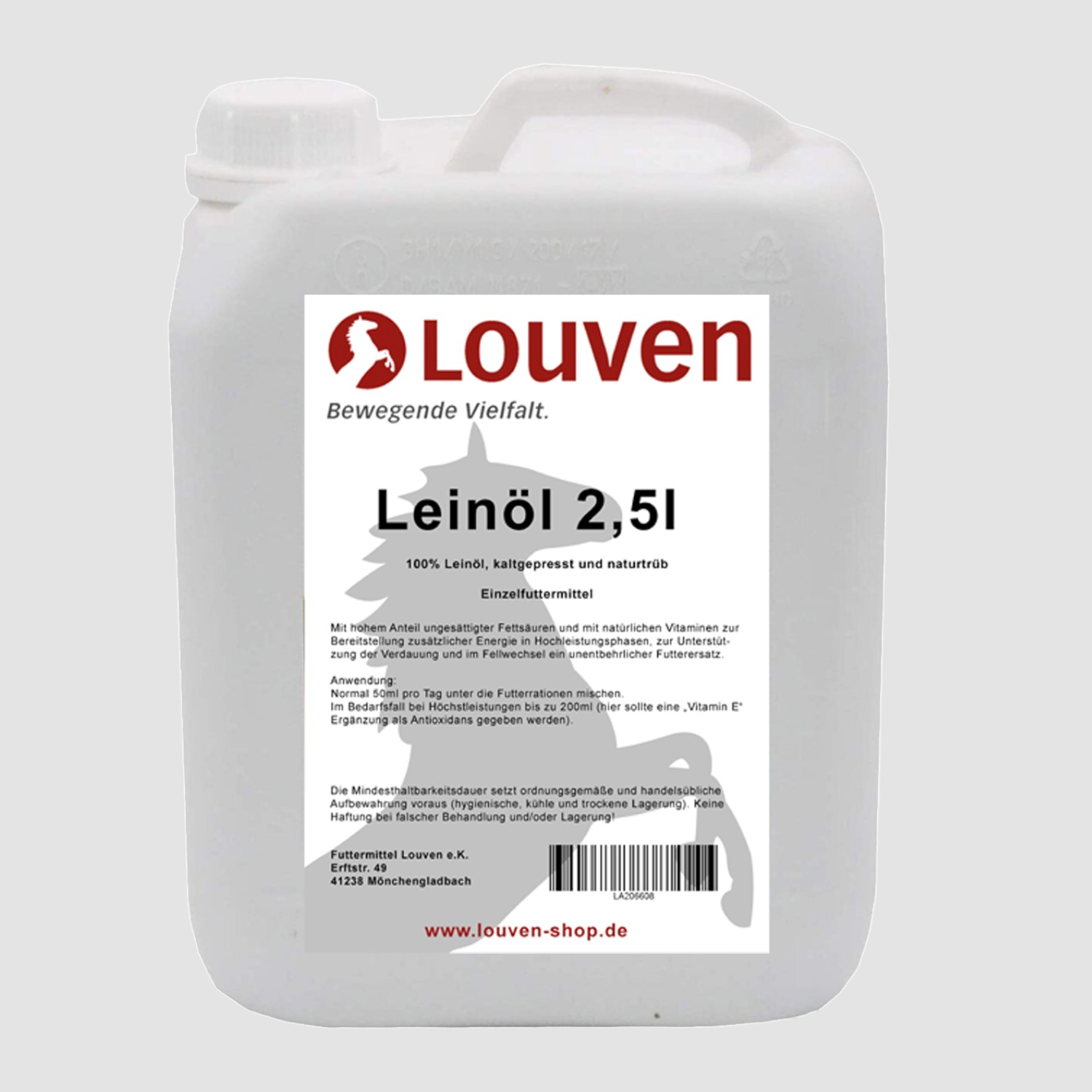 Louven Leinöl- Pflanzenöl 2,5 Liter Kanister