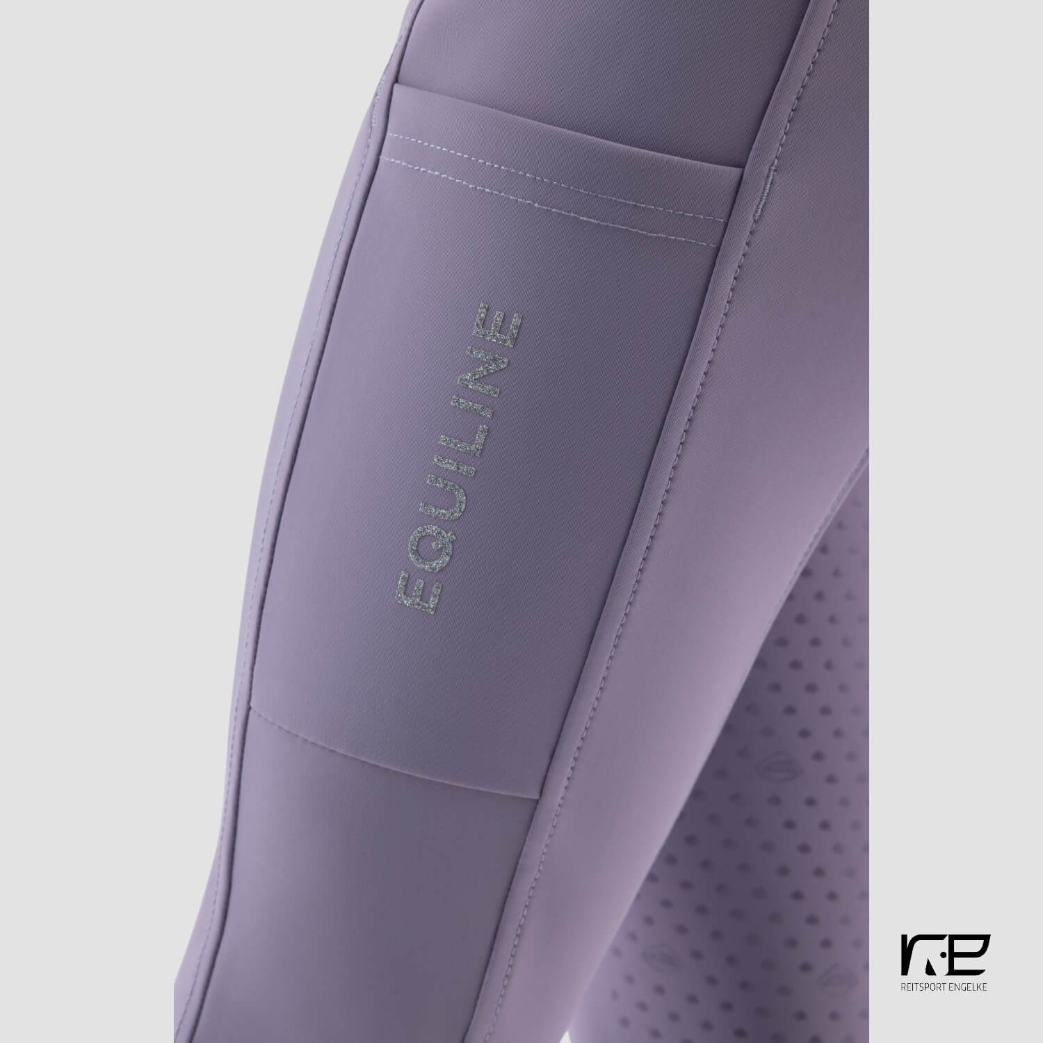 Equiline Junior's Leggings Full Grip Mauve