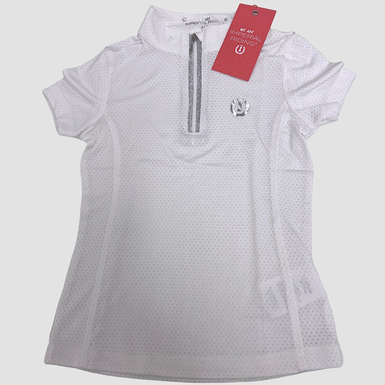 Imperial Riding Kids Turniershirt Roxy Solid weiß/silber