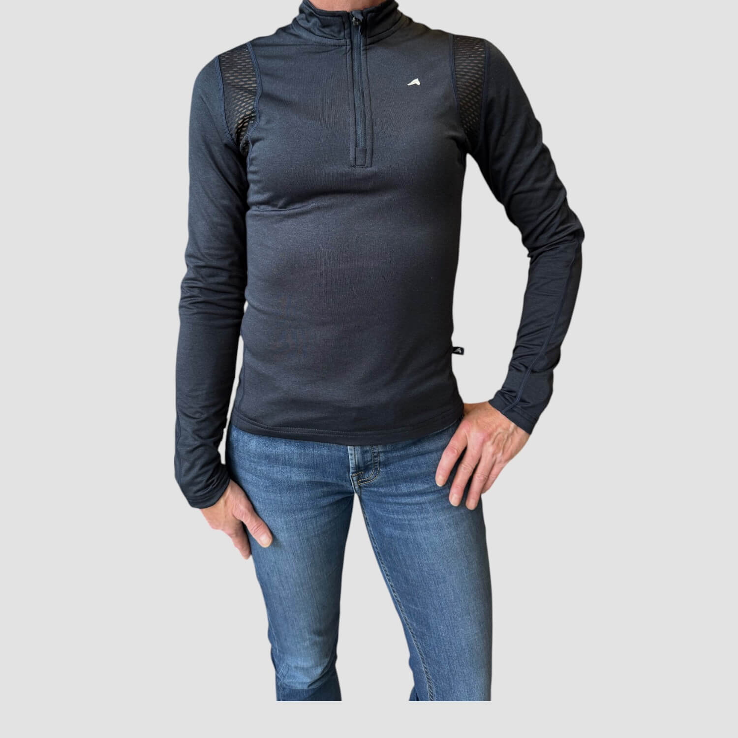 Euro Star Langarm-Shirt Polina Navy Melange