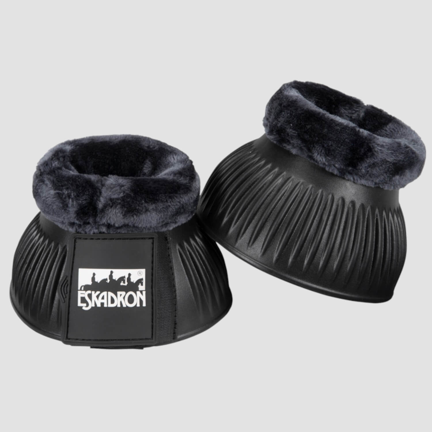 Eskadron Sprungglocken Gummi mit Klettverschluss und FauxFur Fell
