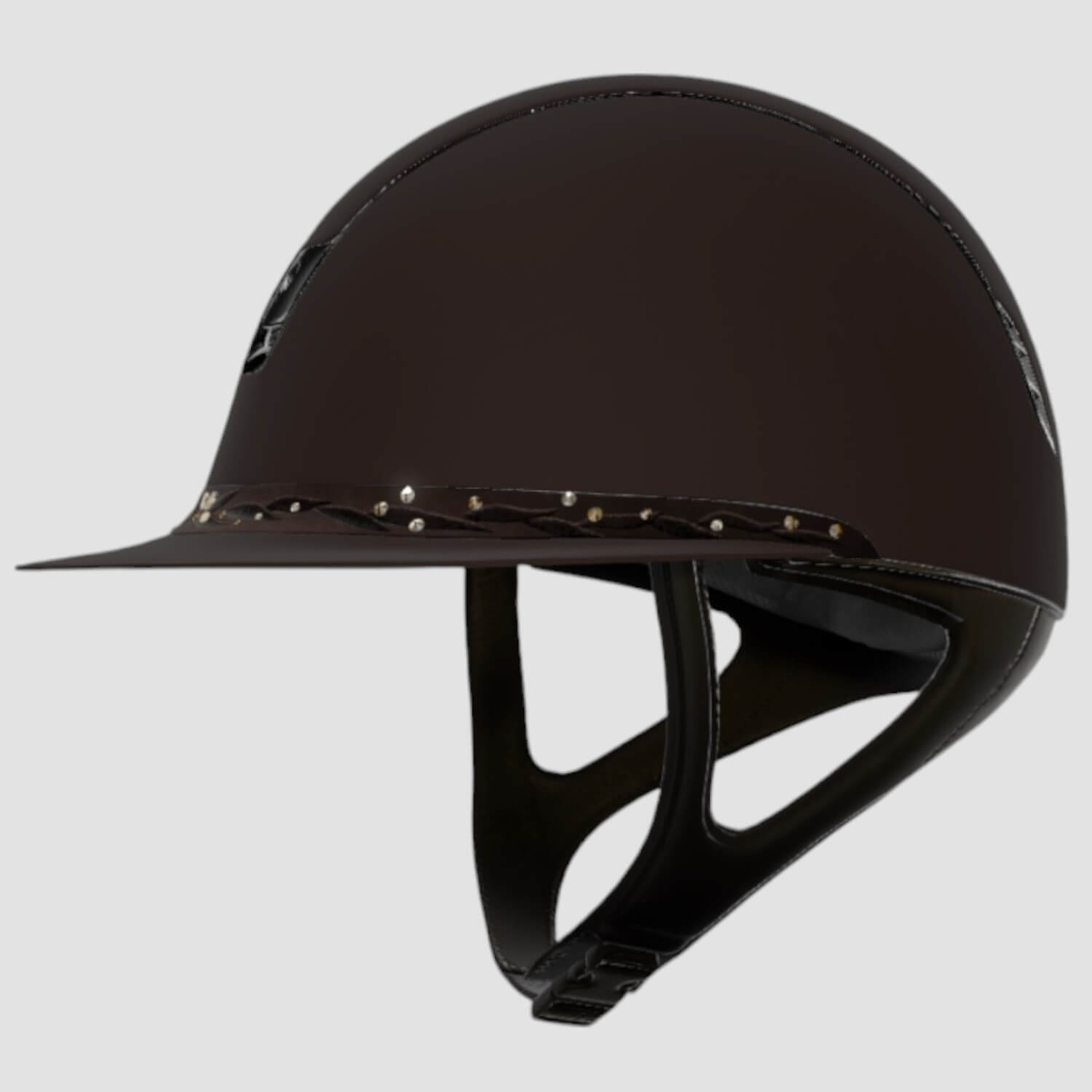 Samshield Reithelm MissShield 2.0 Shadowmatt braun FB Flowerswarovski Jewely brown chrome black