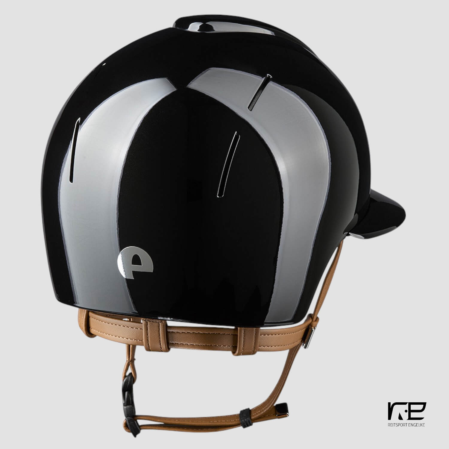 Kep Italia Reithelm Smart Nova Polish with Polo Visor beiges Leder