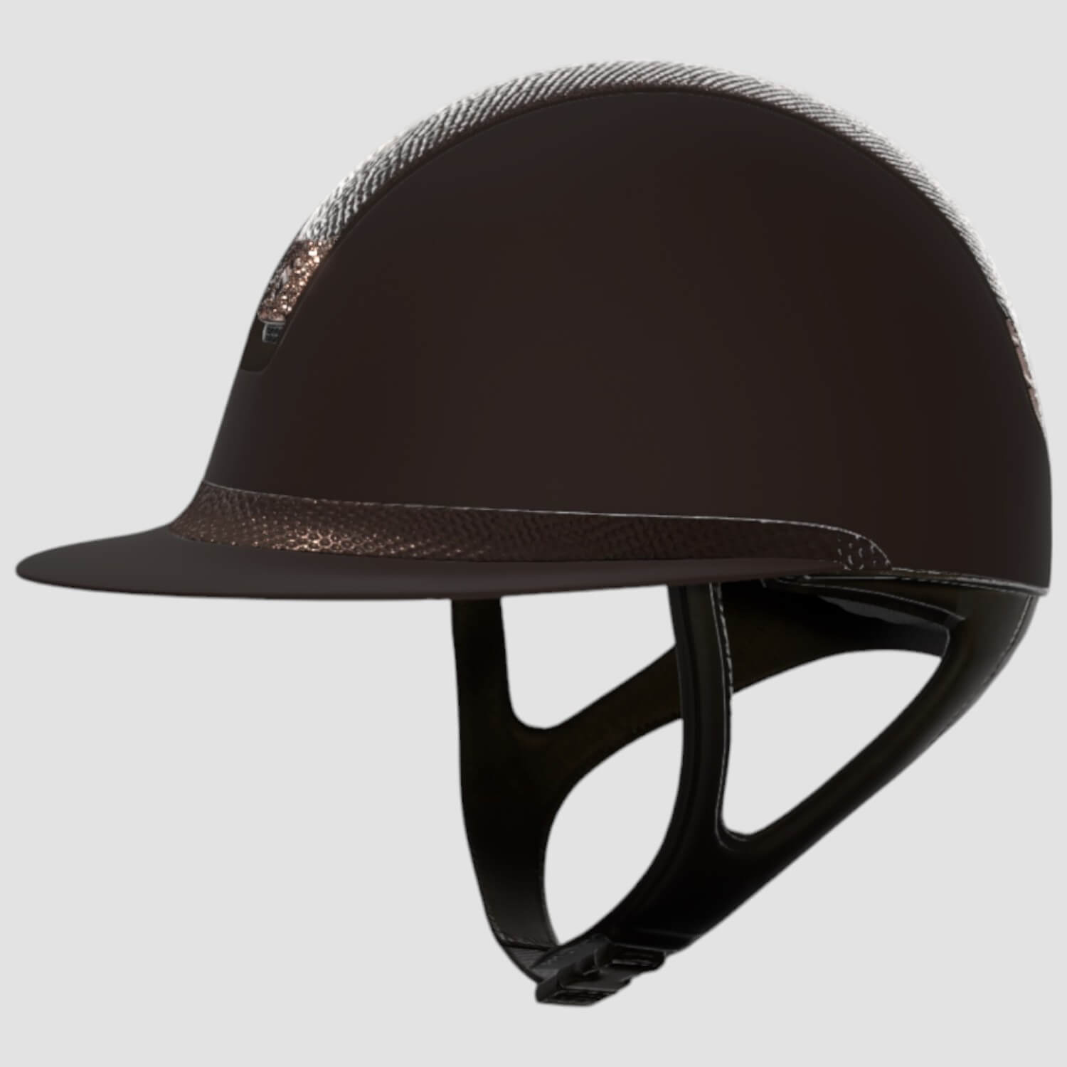 Samshield Reithelm MissShield 2.0 Shadowmatt braun Top/FB Lezard brown Trim metic braun Blazon crystalfabric rose