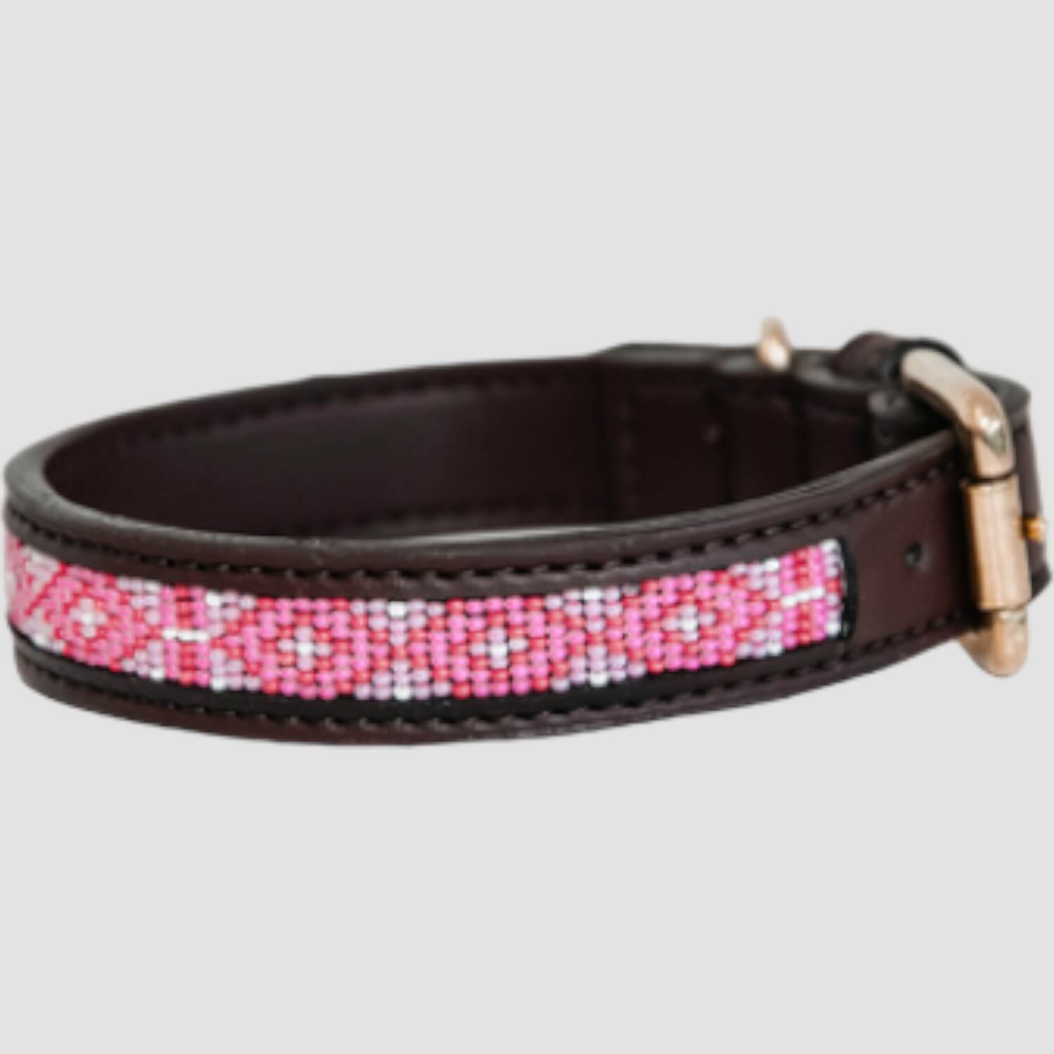 Kentucky Hundehalsband Pearls in Pink Handgefertigt