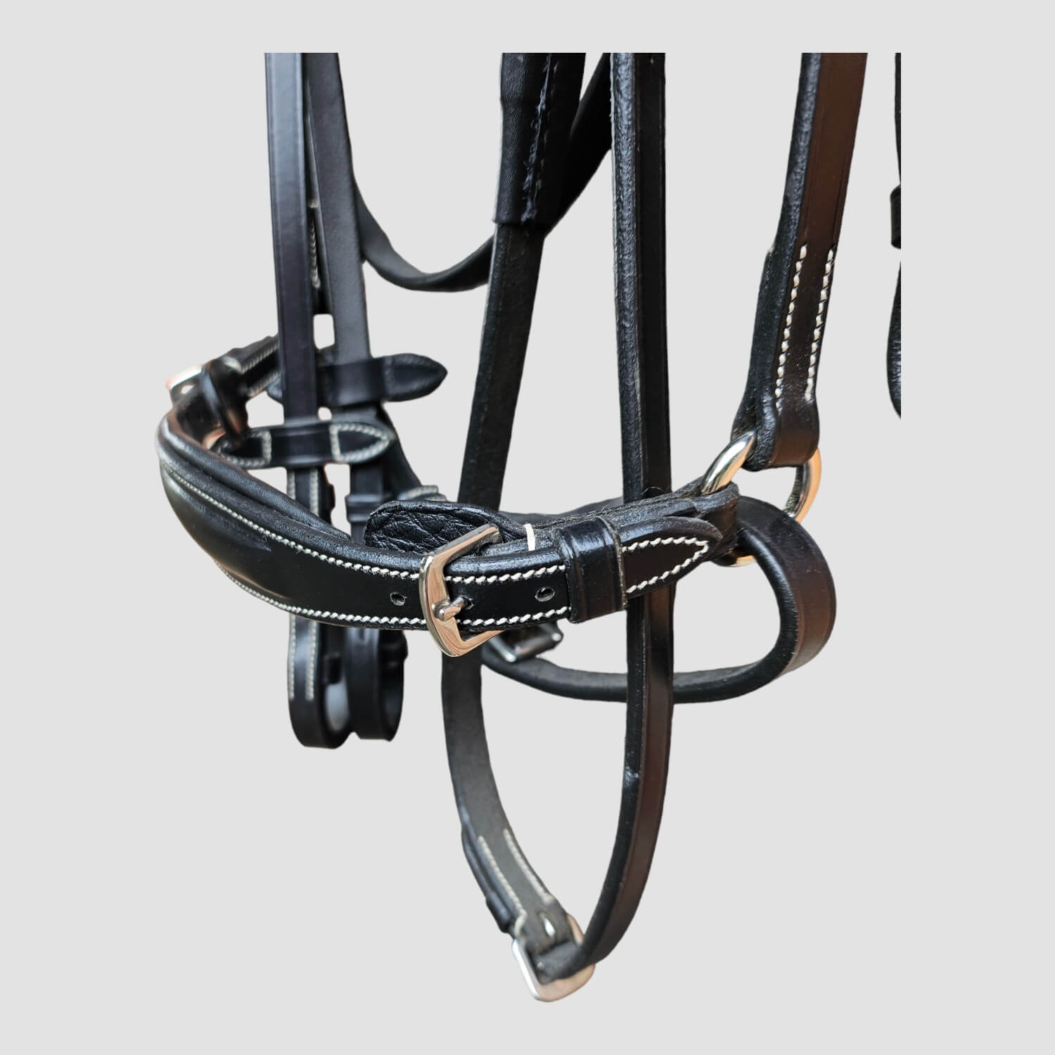 HFI Trense Hannoversches Reithalfter Black/Silver