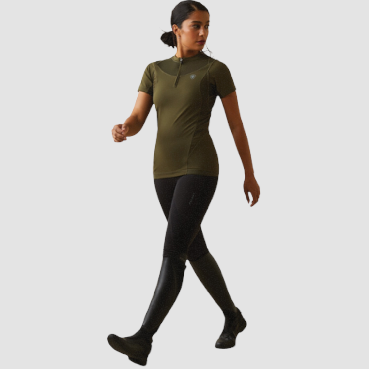 Ariat Ascent Damen kurzarm Baselayer militarygreen