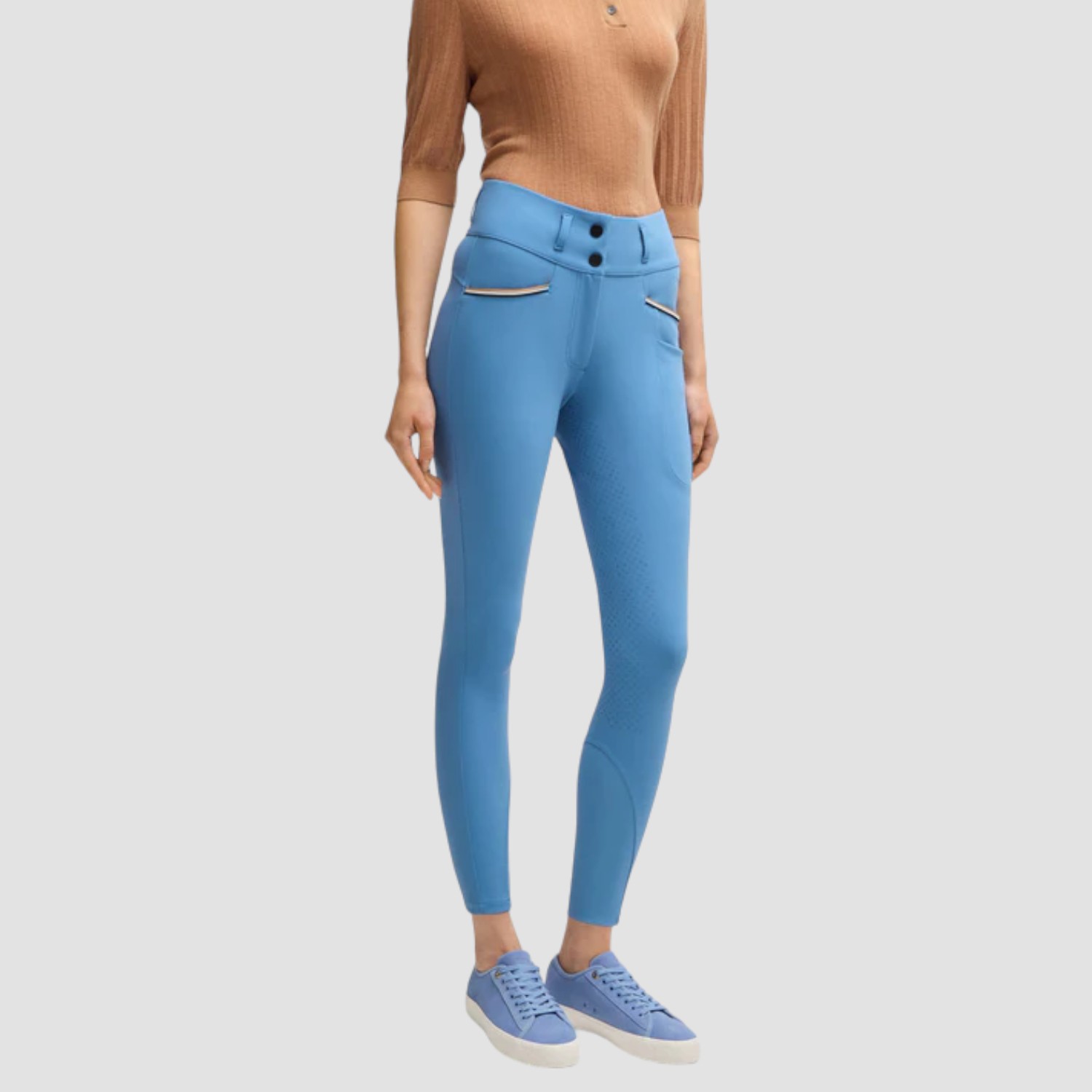 BOSS Equestrian Hailey Highwaist Vollbesatz Reithose Riviera