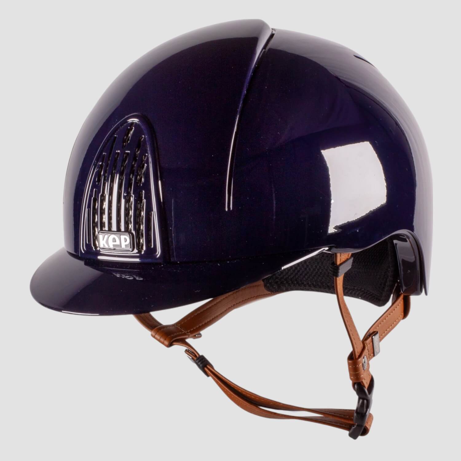 Kep Italia Reithelm Cromo Smart polish beiger Lederriemen