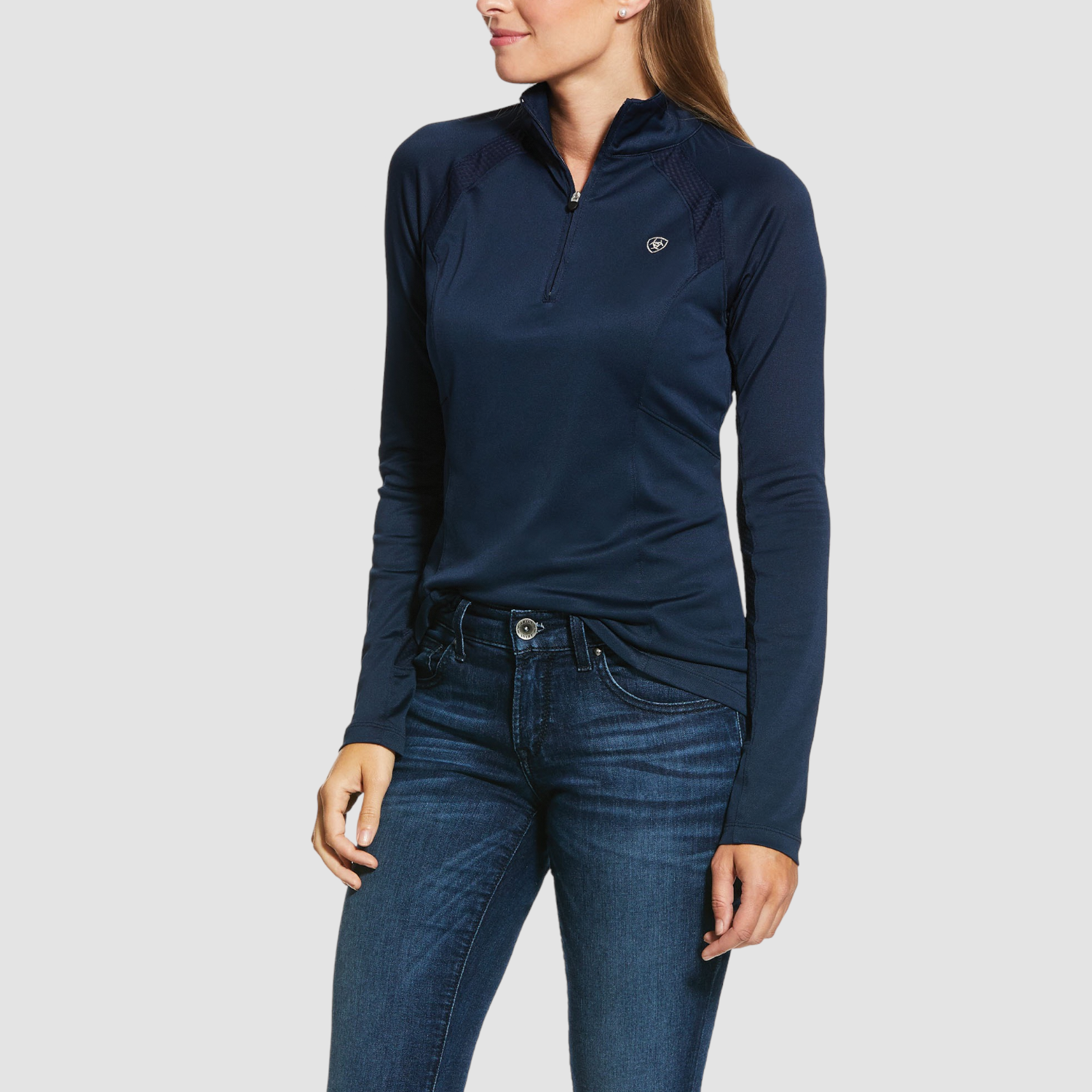 Ariat Sunstopper Damen langarm Baselayer navy