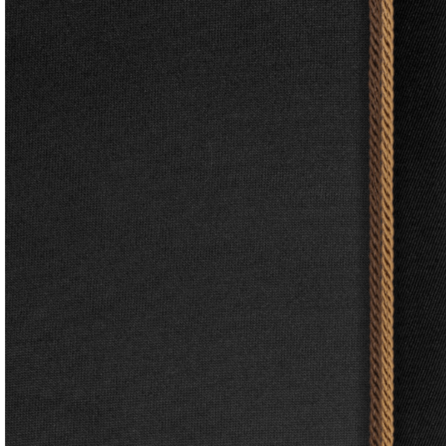Tim's Sweat Rug Black m.Schwarz-Lurex,Kordel: Schoko und Nougat