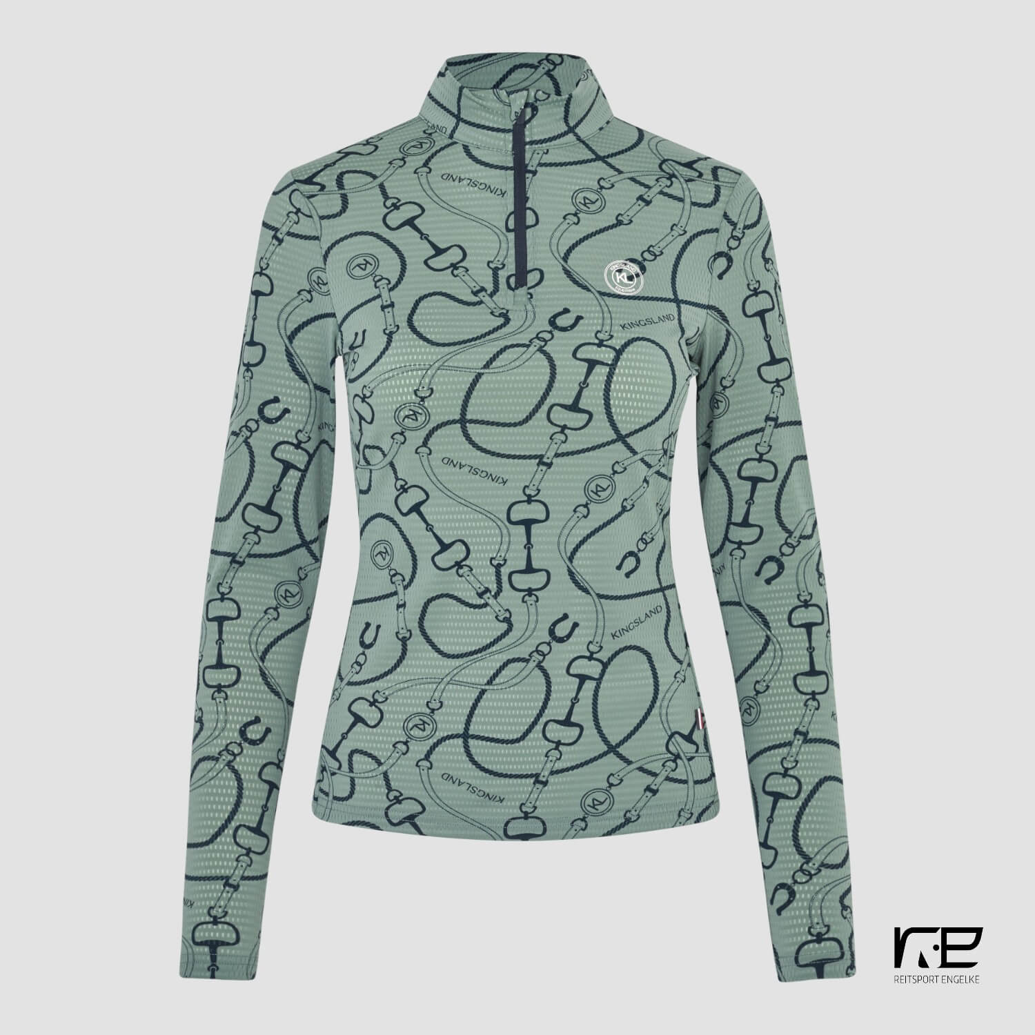 Kingsland KLLarissa Ladies Mesh Training Shirt Green Agave