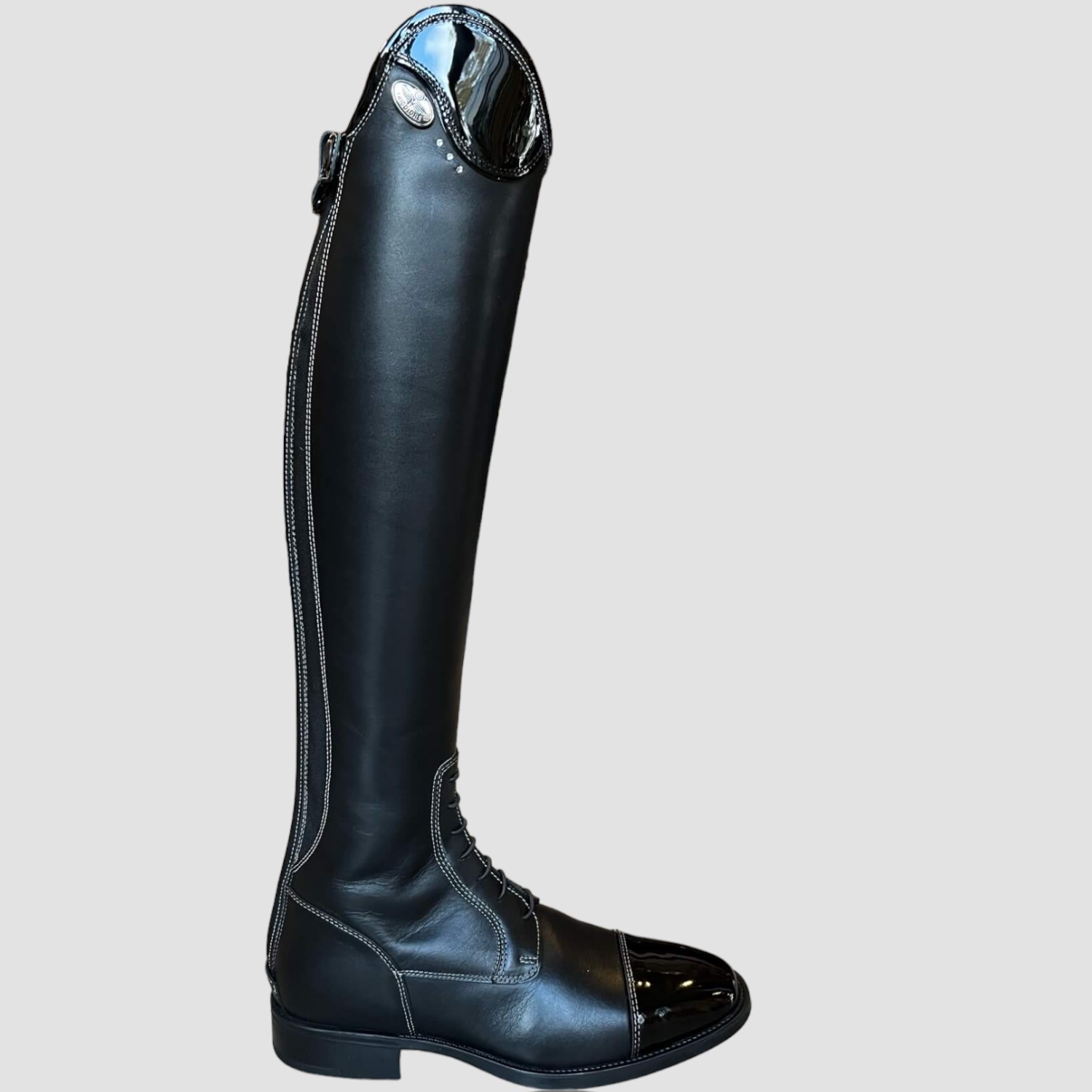 De Niro Salentino Smooth Black Top: Patent Black