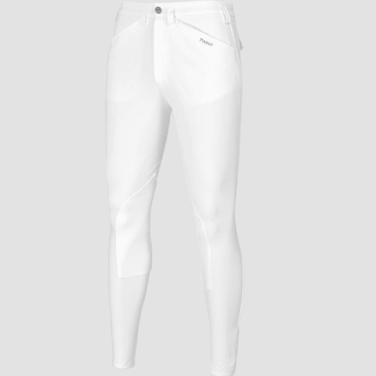 Pikeur Herrenreithose Rodrigo Stoff-Kniebesatz White