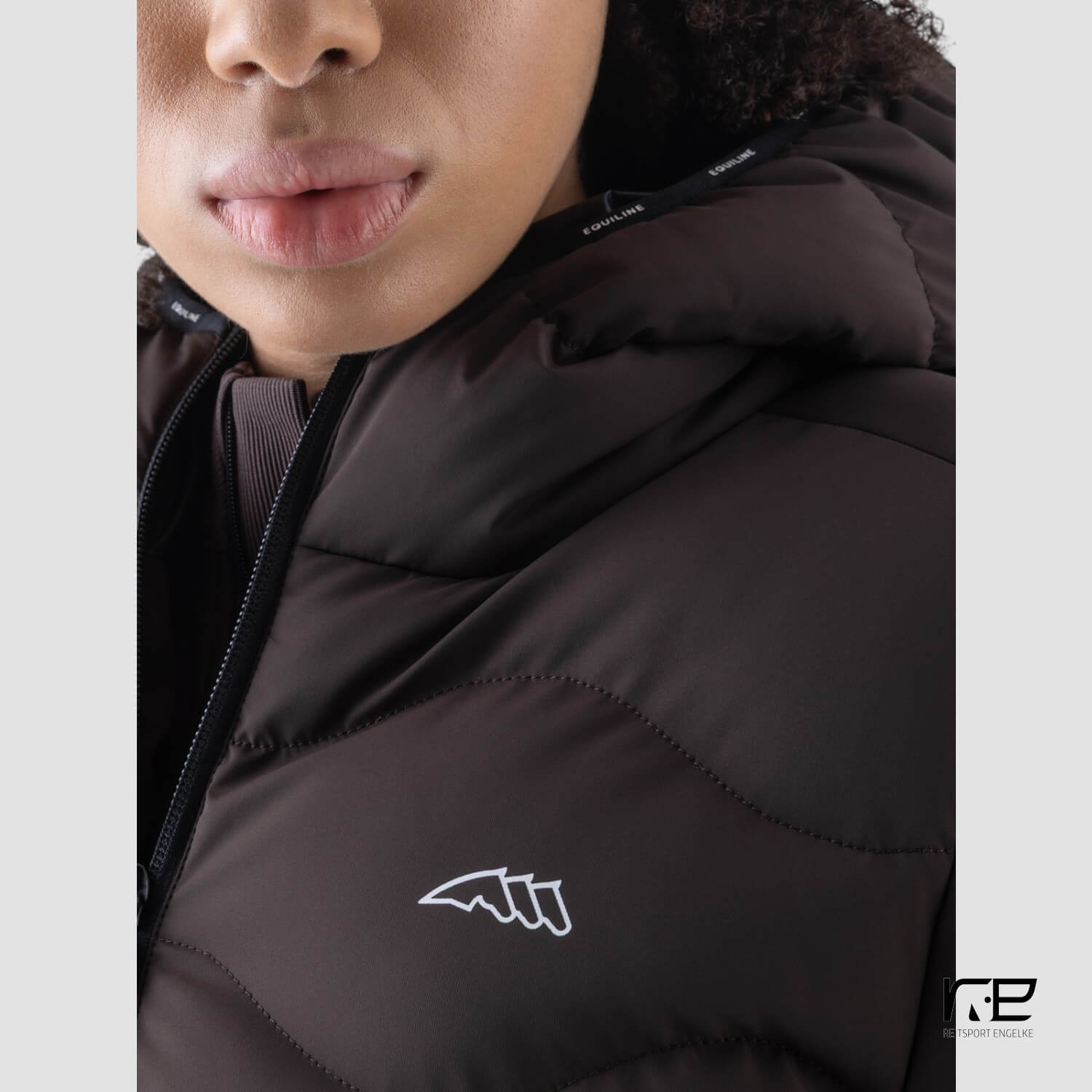 Equiline Damen Steppjacke Coffee Bean