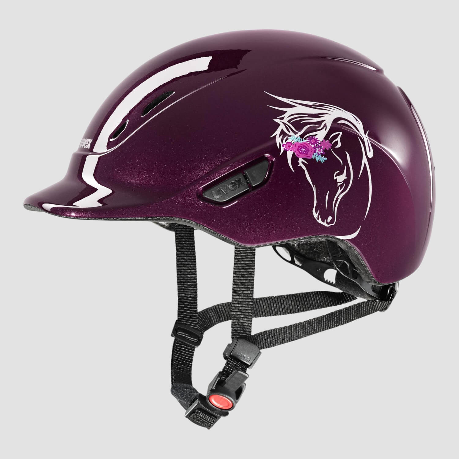 Flower Burgundy Shiny