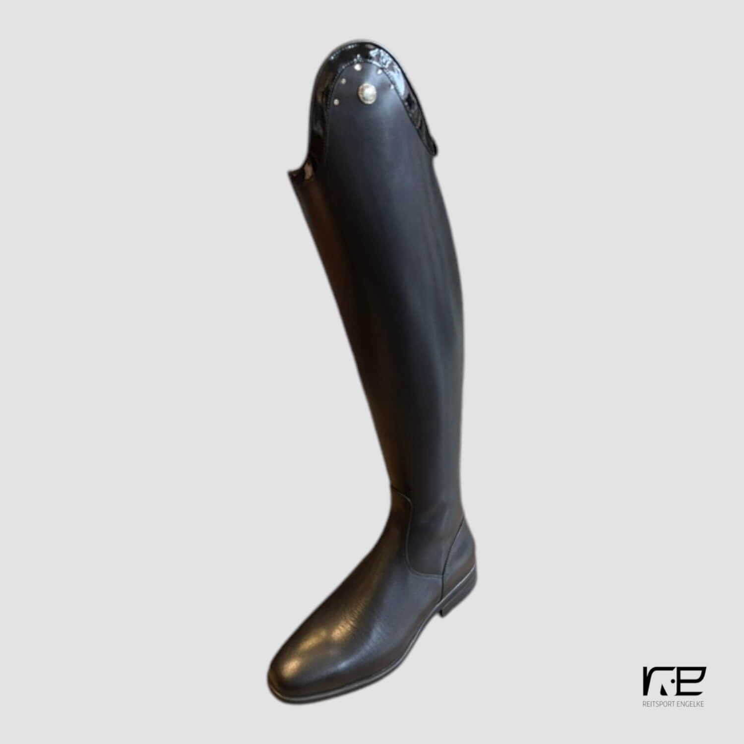 DeNiro Puro Duo Smooth Black Rand: Patent, 5 Steine