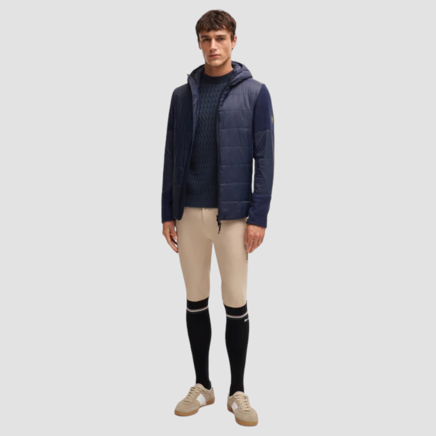 BOSS Equestrian Jason Strickpullover Sky Captain
