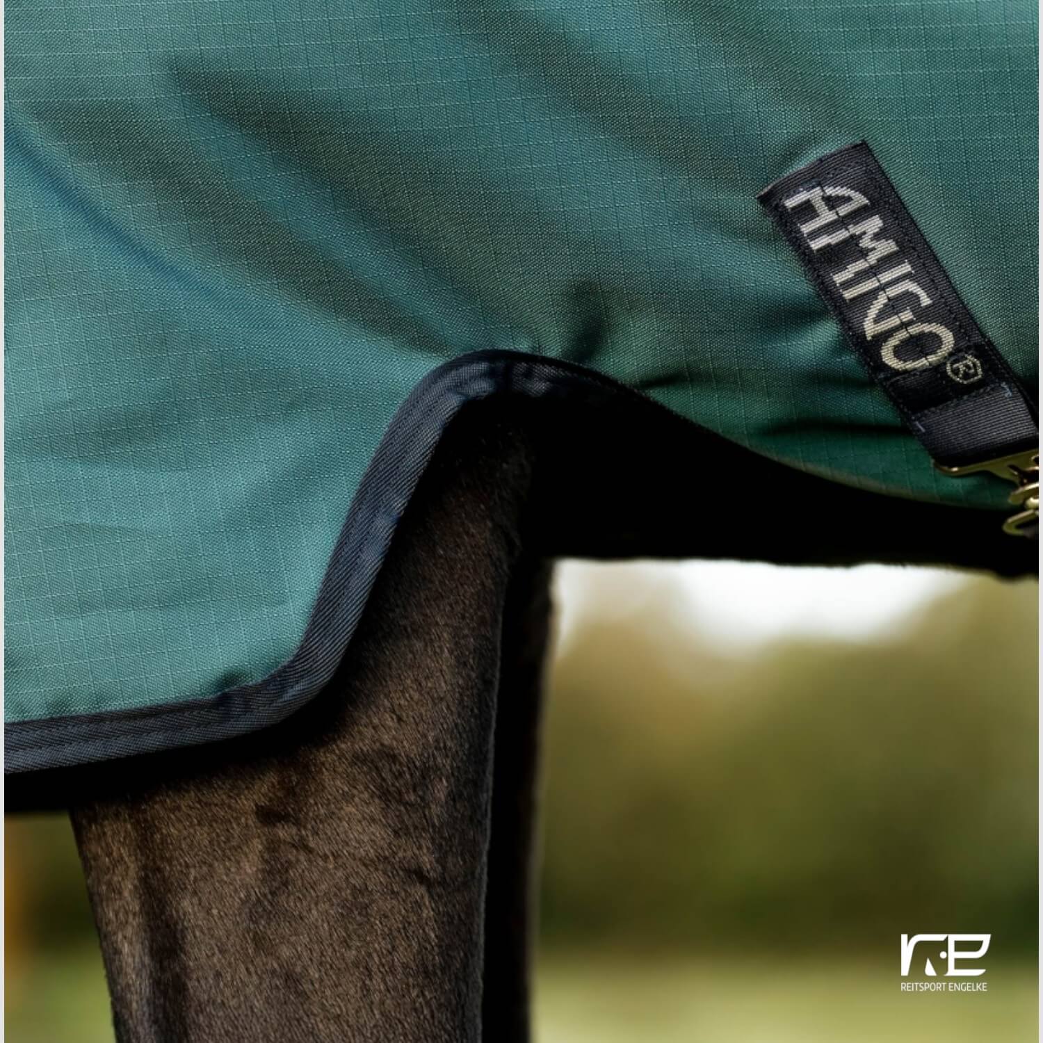 Horseware Amigo Ripstop 900D Turnout 50g Dynasty Green/Navy-Silver
