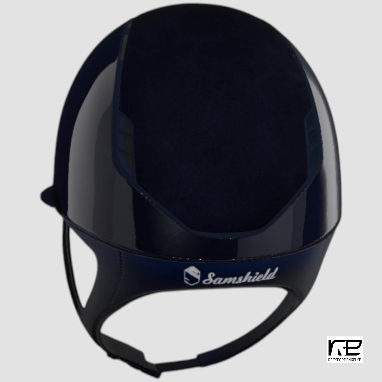 Samshield Reithelm MissShield Glossy V2 blue matt blue Top+ FB Alcantara 5 Steine dark blue